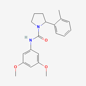 molecular formula C20H24N2O3 B4486517 N-(3,5-dimethoxyphenyl)-2-(2-methylphenyl)-1-pyrrolidinecarboxamide 