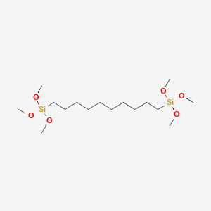 molecular formula C16H38O6Si2 B044868 2,15-Dioxa-3,14-disilahexadecane, 3,3,14,14-tetramethoxy- CAS No. 122185-09-5