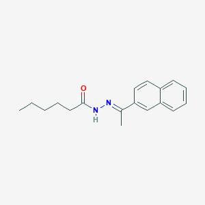molecular formula C18H22N2O B448685 N'-[1-(2-naphthyl)ethylidene]hexanohydrazide 