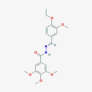 molecular formula C20H24N2O6 B448690 N'-(4-ethoxy-3-methoxybenzylidene)-3,4,5-trimethoxybenzohydrazide 