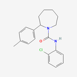 molecular formula C20H23ClN2O B4486906 N-(2-chlorophenyl)-2-(4-methylphenyl)azepane-1-carboxamide 