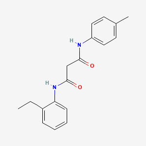 molecular formula C18H20N2O2 B4487024 N-(2-ethylphenyl)-N'-(4-methylphenyl)malonamide 