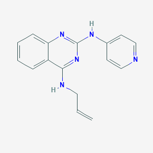 molecular formula C16H15N5 B4487063 N~4~-allyl-N~2~-4-pyridinyl-2,4-quinazolinediamine 