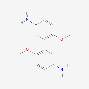 molecular formula C14H16N2O2 B044871 2,2'-Dimethoxybiphenyl-5,5'-diamine CAS No. 23131-04-6