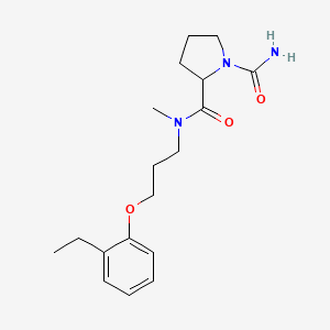 molecular formula C18H27N3O3 B4487214 N~2~-[3-(2-ethylphenoxy)propyl]-N~2~-methylpyrrolidine-1,2-dicarboxamide 