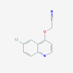 molecular formula C11H7ClN2O B4487364 2-(6-Chloroquinolin-4-yl)oxyacetonitrile 