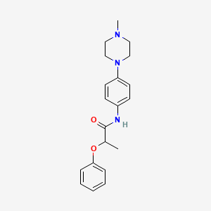 molecular formula C20H25N3O2 B4487406 N-[4-(4-methyl-1-piperazinyl)phenyl]-2-phenoxypropanamide 