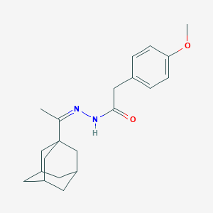molecular formula C21H28N2O2 B448756 N'-[1-(1-adamantyl)ethylidene]-2-(4-methoxyphenyl)acetohydrazide 