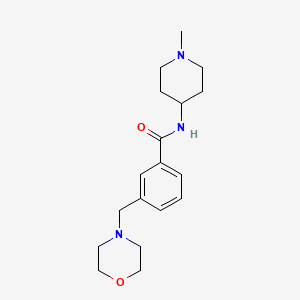 molecular formula C18H27N3O2 B4487645 N-(1-methyl-4-piperidinyl)-3-(4-morpholinylmethyl)benzamide 