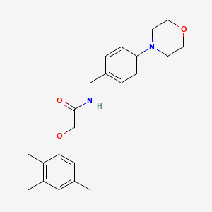 molecular formula C22H28N2O3 B4487767 N-[4-(4-morpholinyl)benzyl]-2-(2,3,5-trimethylphenoxy)acetamide 