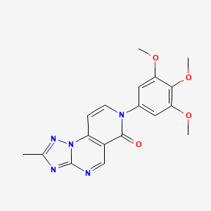 molecular formula C18H17N5O4 B4487830 2-methyl-7-(3,4,5-trimethoxyphenyl)pyrido[3,4-e][1,2,4]triazolo[1,5-a]pyrimidin-6(7H)-one 