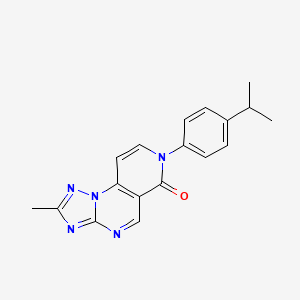 molecular formula C18H17N5O B4487898 7-(4-isopropylphenyl)-2-methylpyrido[3,4-e][1,2,4]triazolo[1,5-a]pyrimidin-6(7H)-one 