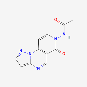 molecular formula C11H9N5O2 B4487922 N-(6-oxopyrazolo[1,5-a]pyrido[3,4-e]pyrimidin-7(6H)-yl)acetamide 