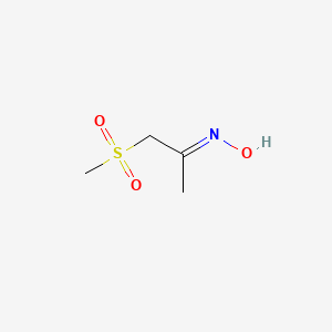 molecular formula C4H9NO3S B4487944 1-(methylsulfonyl)acetone oxime 