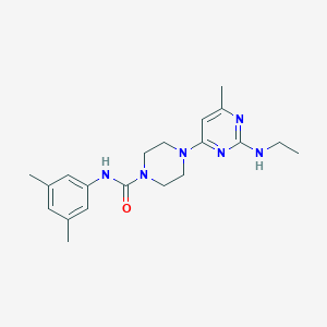 molecular formula C20H28N6O B4487966 N-(3,5-dimethylphenyl)-4-[2-(ethylamino)-6-methylpyrimidin-4-yl]piperazine-1-carboxamide 