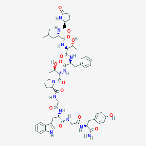 molecular formula C57H74N12O14 B044882 Hypotrehalosemic hormone, tabanus atratus CAS No. 125009-46-3