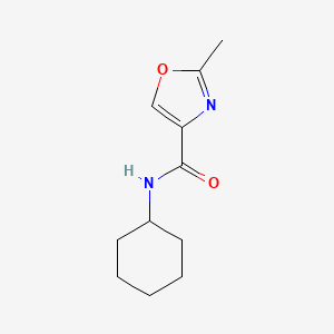 molecular formula C11H16N2O2 B4488212 N-cyclohexyl-2-methyl-1,3-oxazole-4-carboxamide 
