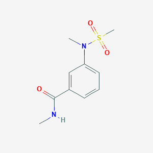 molecular formula C10H14N2O3S B4488235 N-METHYL-3-(N-METHYLMETHANESULFONAMIDO)BENZAMIDE 