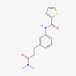 molecular formula C16H18N2O2S B4488364 N-{3-[3-(dimethylamino)-3-oxopropyl]phenyl}-2-thiophenecarboxamide 