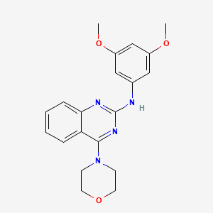 molecular formula C20H22N4O3 B4488431 N-(3,5-dimethoxyphenyl)-4-(4-morpholinyl)-2-quinazolinamine 