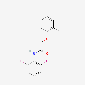 molecular formula C16H15F2NO2 B4488434 N-(2,6-difluorophenyl)-2-(2,4-dimethylphenoxy)acetamide 