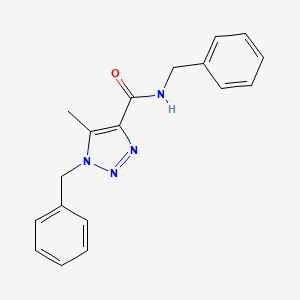 molecular formula C18H18N4O B4488479 N,1-dibenzyl-5-methyl-1H-1,2,3-triazole-4-carboxamide 