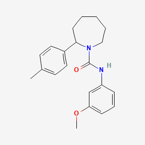 molecular formula C21H26N2O2 B4488589 N-(3-methoxyphenyl)-2-(4-methylphenyl)azepane-1-carboxamide 