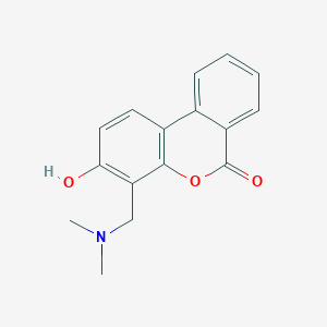 molecular formula C16H15NO3 B4488881 4-[(dimethylamino)methyl]-3-hydroxy-6H-benzo[c]chromen-6-one 