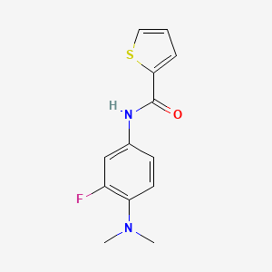 molecular formula C13H13FN2OS B4488906 N-[4-(dimethylamino)-3-fluorophenyl]-2-thiophenecarboxamide 