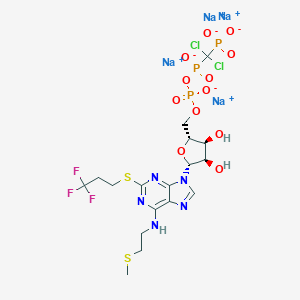 molecular formula C17H21Cl2F3N5Na4O12P3S2 B044892 坎格列洛四钠 CAS No. 163706-36-3