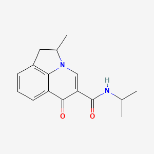 molecular formula C16H18N2O2 B4489445 N-isopropyl-2-methyl-6-oxo-1,2-dihydro-6H-pyrrolo[3,2,1-ij]quinoline-5-carboxamide 