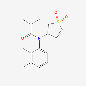 molecular formula C16H21NO3S B4489999 N-(2,3-dimethylphenyl)-N-(1,1-dioxido-2,3-dihydro-3-thienyl)-2-methylpropanamide 