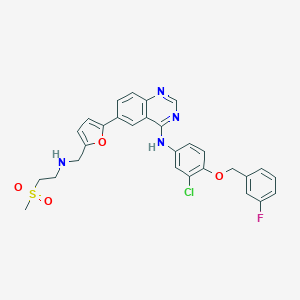 molecular formula C₂₉H₂₆ClFN₄O₄S B000449 拉帕替尼 CAS No. 231277-92-2