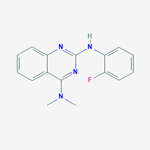 molecular formula C16H15FN4 B4490002 N~2~-(2-fluorophenyl)-N~4~,N~4~-dimethyl-2,4-quinazolinediamine 