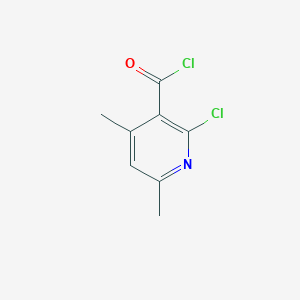 molecular formula C8H7Cl2NO B044901 2-Chloro-4,6-dimethylpyridine-3-carbonyl chloride CAS No. 114319-42-5