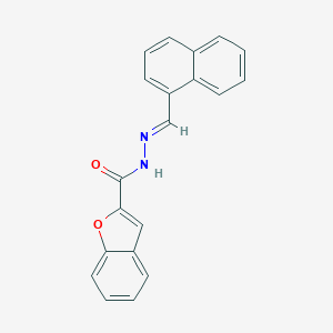 molecular formula C20H14N2O2 B449011 N'-(1-naphthylmethylene)-1-benzofuran-2-carbohydrazide 