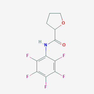 molecular formula C11H8F5NO2 B449012 N-(pentafluorophenyl)tetrahydrofuran-2-carboxamide 