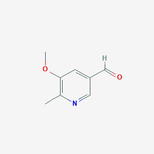 molecular formula C8H9NO2 B044902 5-Methoxy-6-methylpyridine-3-carbaldehyde CAS No. 123540-28-3