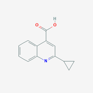 molecular formula C13H11NO2 B044906 2-环丙基喹啉-4-羧酸 CAS No. 119778-64-2