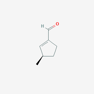 molecular formula C7H10O B044911 (3R)-3-methylcyclopentene-1-carbaldehyde CAS No. 114818-64-3
