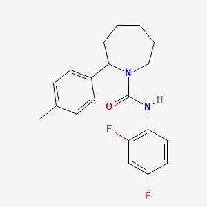 molecular formula C20H22F2N2O B4491199 N-(2,4-difluorophenyl)-2-(4-methylphenyl)azepane-1-carboxamide 
