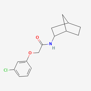 molecular formula C15H18ClNO2 B4491484 N-bicyclo[2.2.1]hept-2-yl-2-(3-chlorophenoxy)acetamide 