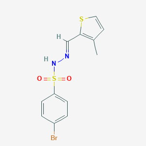 molecular formula C12H11BrN2O2S2 B449173 4-bromo-N'-[(3-methyl-2-thienyl)methylene]benzenesulfonohydrazide 