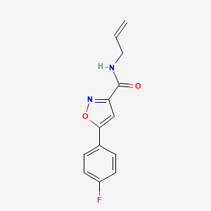 molecular formula C13H11FN2O2 B4491869 N-allyl-5-(4-fluorophenyl)-3-isoxazolecarboxamide 
