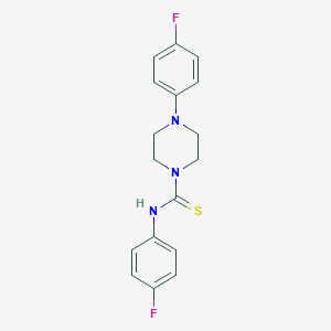 molecular formula C17H17F2N3S B449206 N,4-bis(4-fluorophenyl)piperazine-1-carbothioamide 
