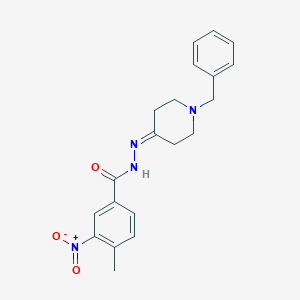 molecular formula C20H22N4O3 B449207 N'-(1-benzyl-4-piperidinylidene)-3-nitro-4-methylbenzohydrazide 