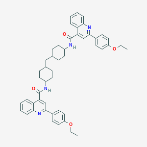 molecular formula C49H52N4O4 B449224 2-(4-ethoxyphenyl)-N-(4-{[4-({[2-(4-ethoxyphenyl)-4-quinolinyl]carbonyl}amino)cyclohexyl]methyl}cyclohexyl)-4-quinolinecarboxamide 