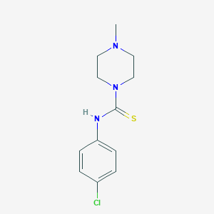 molecular formula C12H16ClN3S B449228 N-(4-chlorophenyl)-4-methylpiperazine-1-carbothioamide 