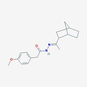 molecular formula C18H24N2O2 B449250 N'-(1-bicyclo[2.2.1]hept-2-ylethylidene)-2-(4-methoxyphenyl)acetohydrazide 