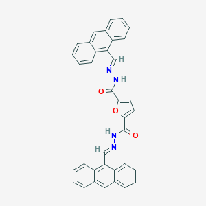 molecular formula C36H24N4O3 B449264 N'~2~,N'~5~-bis(9-anthrylmethylene)-2,5-furandicarbohydrazide 
